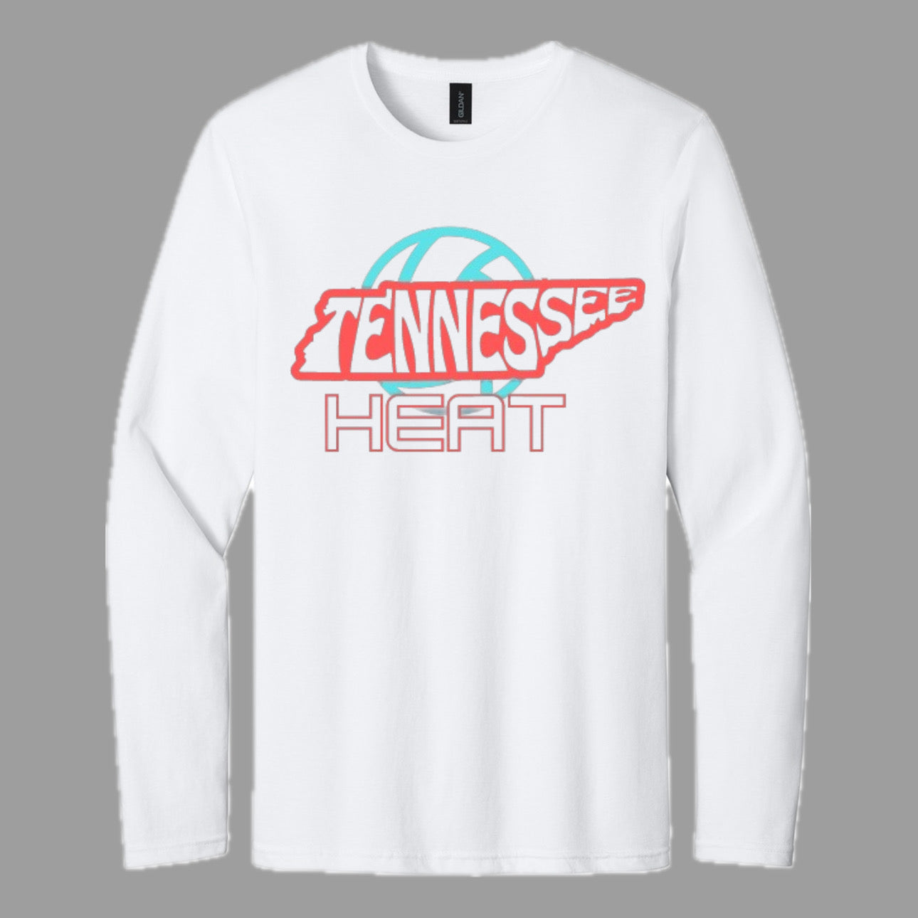Tennessee Heat Gildan Long Sleeve White