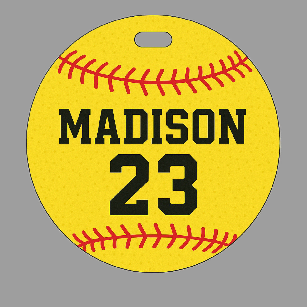 Custom Softball Bag Tag