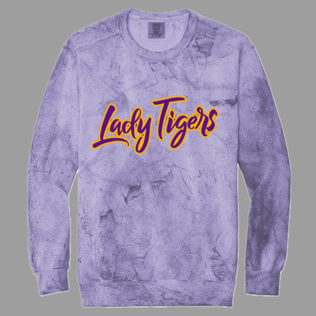 Custom Jersey Comfort Color Crewneck - Lady Tigers Logo