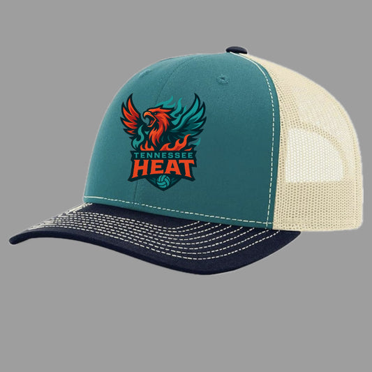 TN Heat 15 Blue Teal & Navy Richardson 112 Embroidered Logo