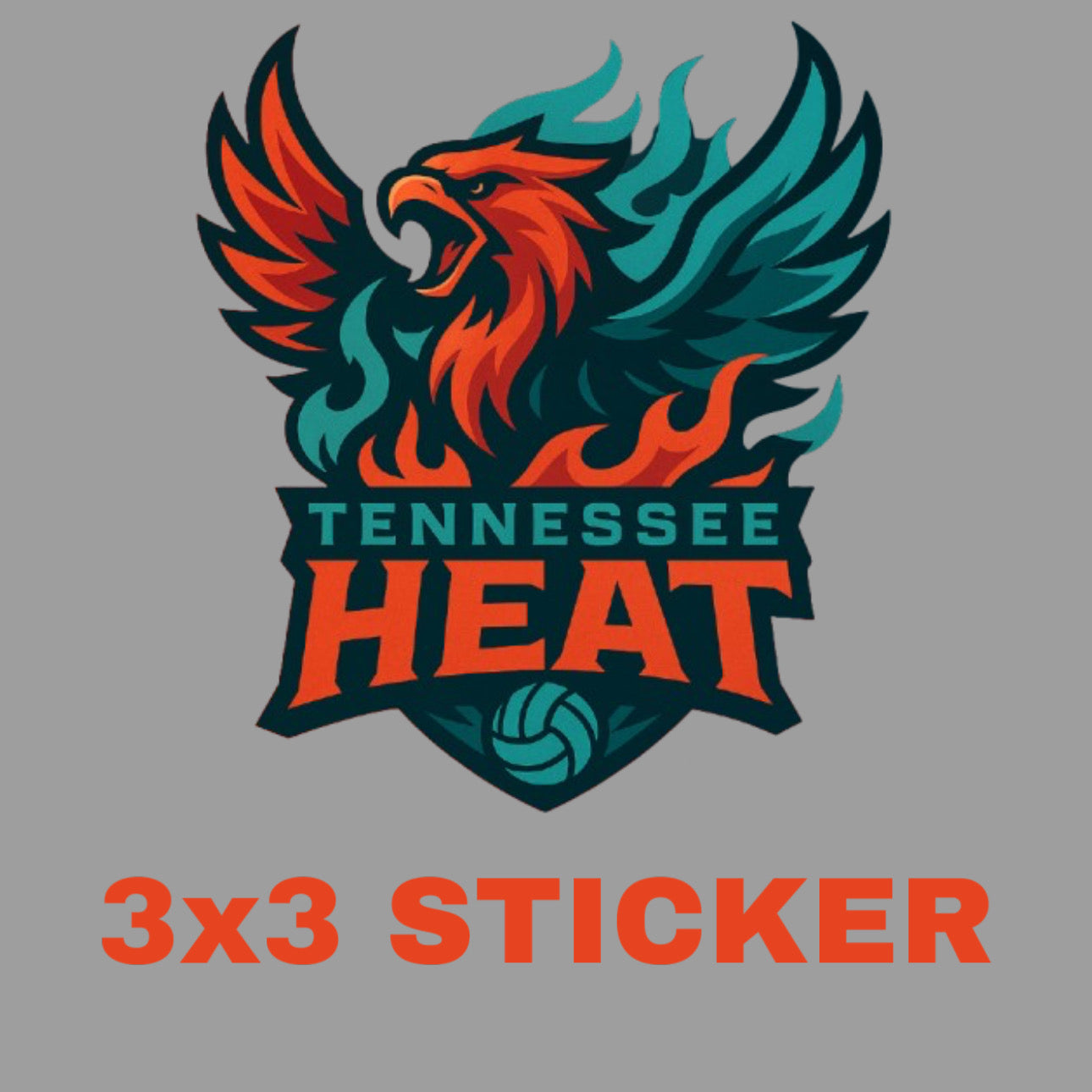 TN Heat 15 Sticker 3x3 inch