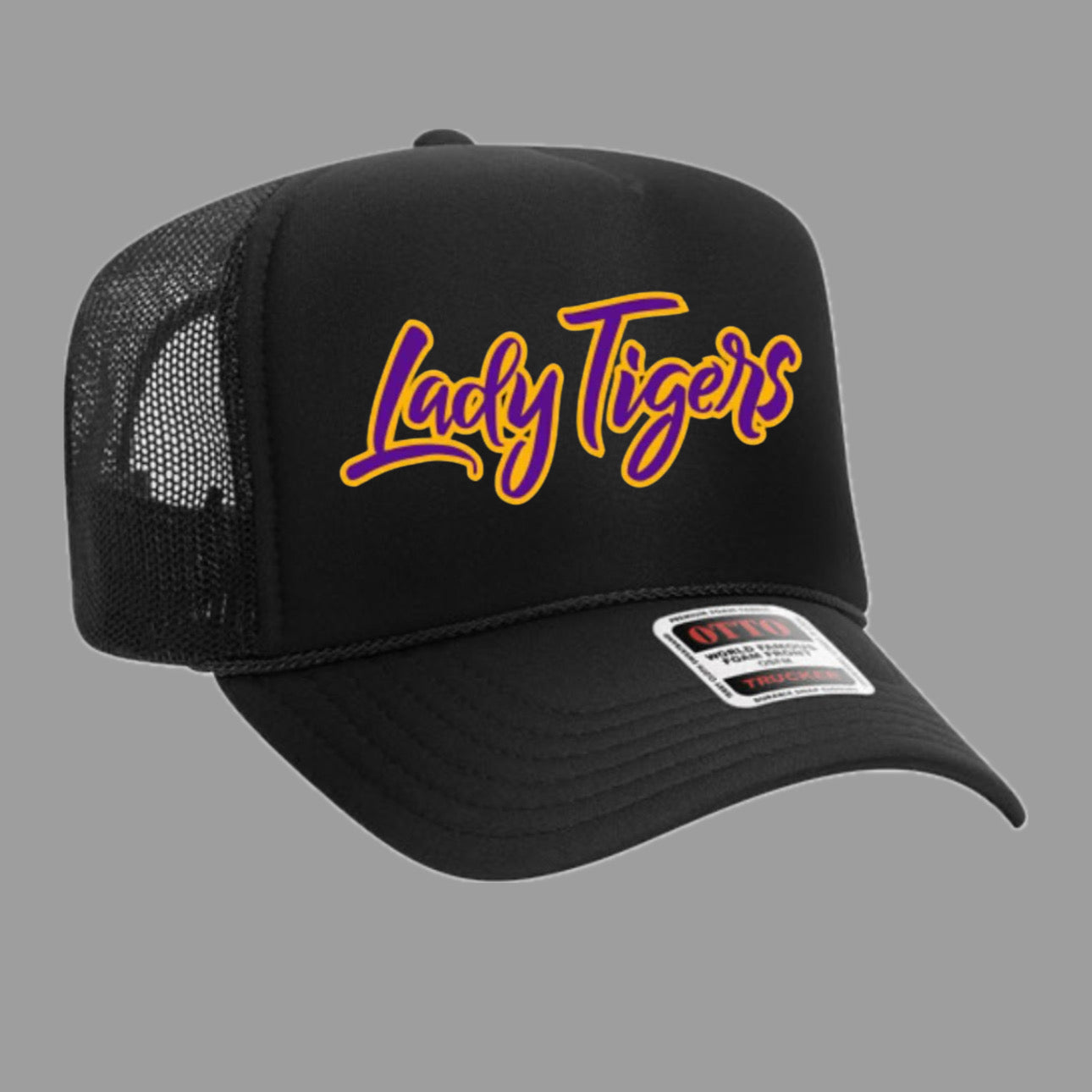 OTTO Black Trucker Hat Lady Tigers