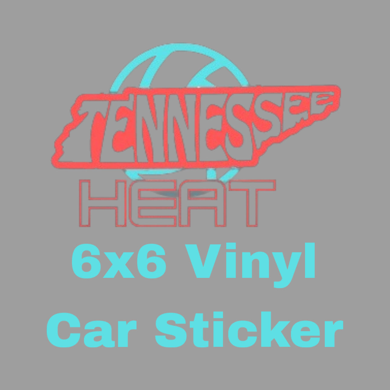 Tennessee Heat 6x6 Vinyl Car Sticker