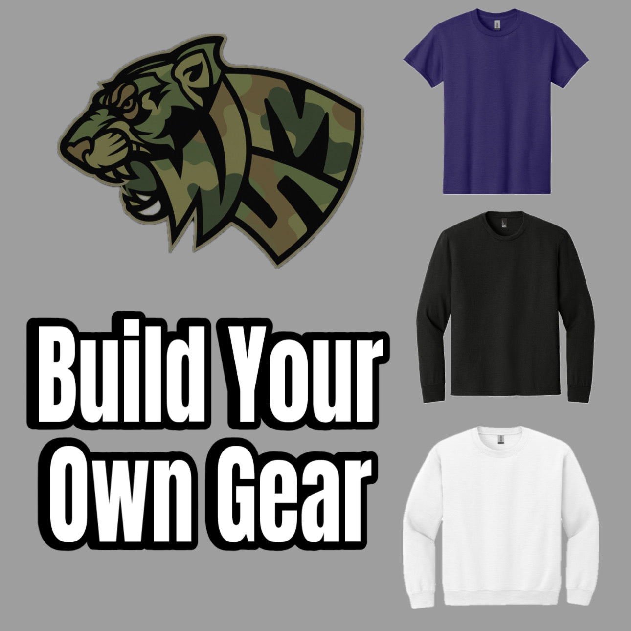 Build Your Own Gear - Camo Tiger Logo