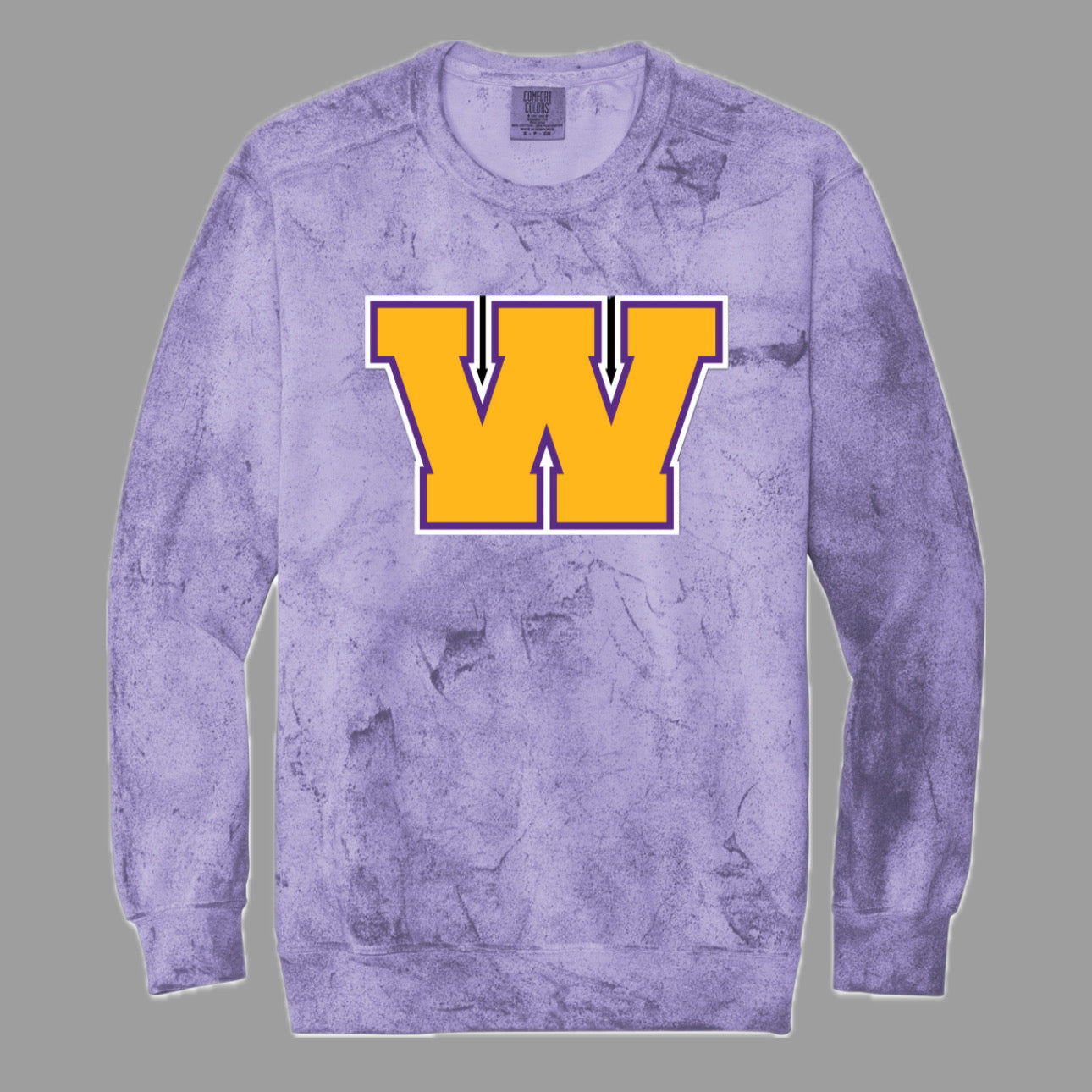Comfort Color Tie-dye Purple Sweatshirt
