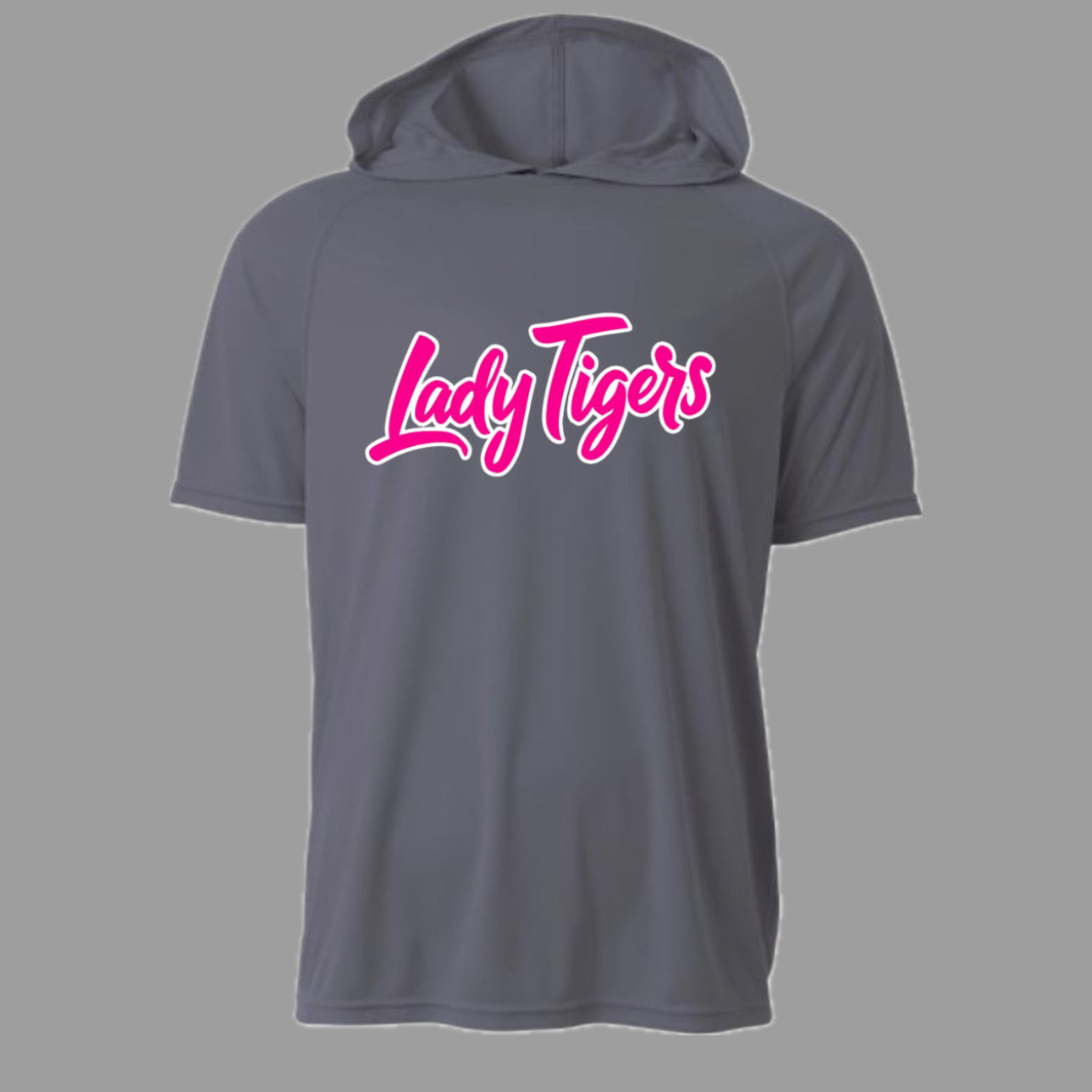 Lady Tigers Hooded Gray Dri Fit